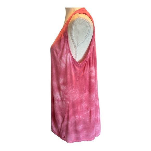 Sweaty Betty Easy Peazy Tank White Placement Tie Dye Bamboo Viscose Size M Pink - Picture 6 of 8